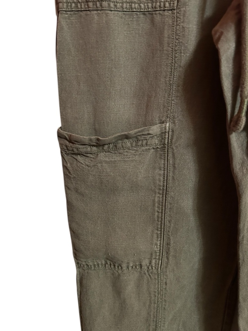 Nicole Miller Olive Cargo Drawstring Capris - Picture 3 of 15